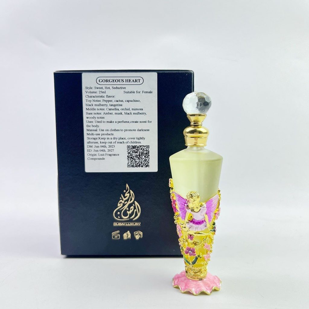 Tinh Dầu Nước Hoa Dubai GORGEOUS HEART  Nữ Tính, Nhẹ Nhàng, Gợi Cảm 25ml